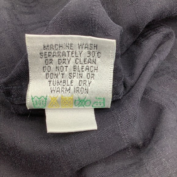 Bugatchi Mens Shaped Fit Long Sleeve Button Up Shirt Black‎ Size Medium - Picture 6 of 6